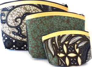 Cosmetic Bag "5" x 7" - Set of 3