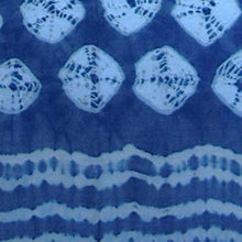 Charger l&#39;image dans la galerie, Batik and Shibori Cotton Scarf 25&quot; x 74&quot; Sold
