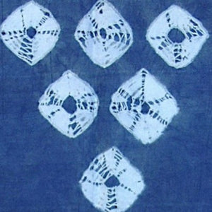 Batik and Shibori Cotton Scarf 25" x 74" Sold