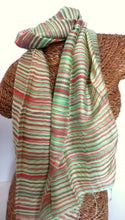 Load image into Gallery viewer, Silk/Cotton Scarf 24&quot; x 64&quot;
