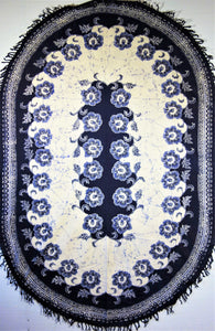 Oval Tablecloth 52" x 76" - 6 napkins