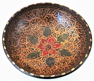 Wooden Bowl 9" wide and 2 3/4" deep