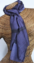 Load image into Gallery viewer, Thai Silk/Cotton Scarf 24&quot; x 65&quot;
