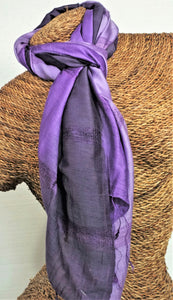 Thai Silk/Cotton Scarf 24" x 65"