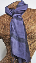 Load image into Gallery viewer, Thai Silk/Cotton Scarf 24&quot; x 65&quot;
