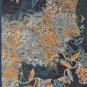 Wall Panel - Batik Tulis on Silk 19” x 65”